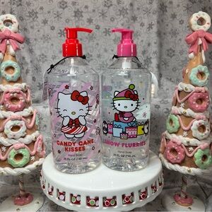 Sanrio Hello Kitty Christmas Scented Hand Soaps - Candy Cane Kisses &Snow Flurry